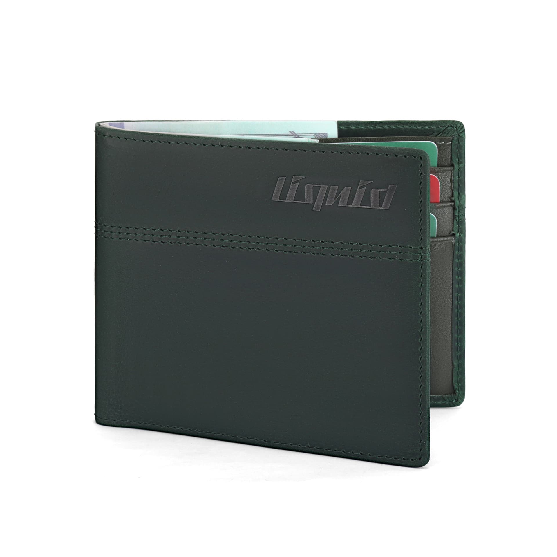 Spot Amazon RFID anti-theft brush wallet short multi-card slot large banknote wallet ultra-thin business men's wallet