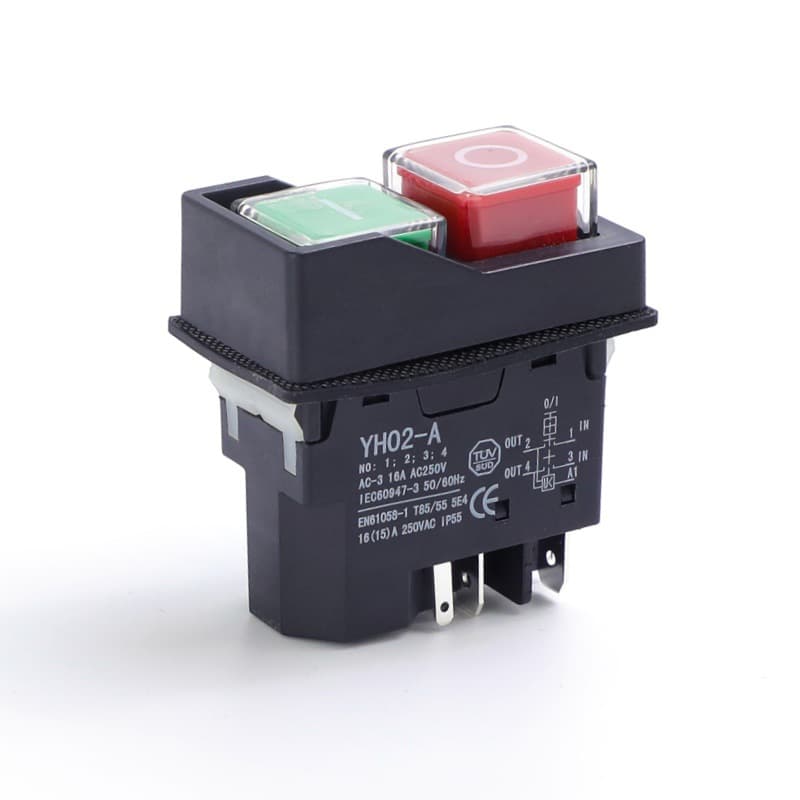 YH02-A Electromagnetic Switch 4-Pin/5-Pin Electric Tool Button KJD17/KLD28A Magnetic Drill Start Switch
