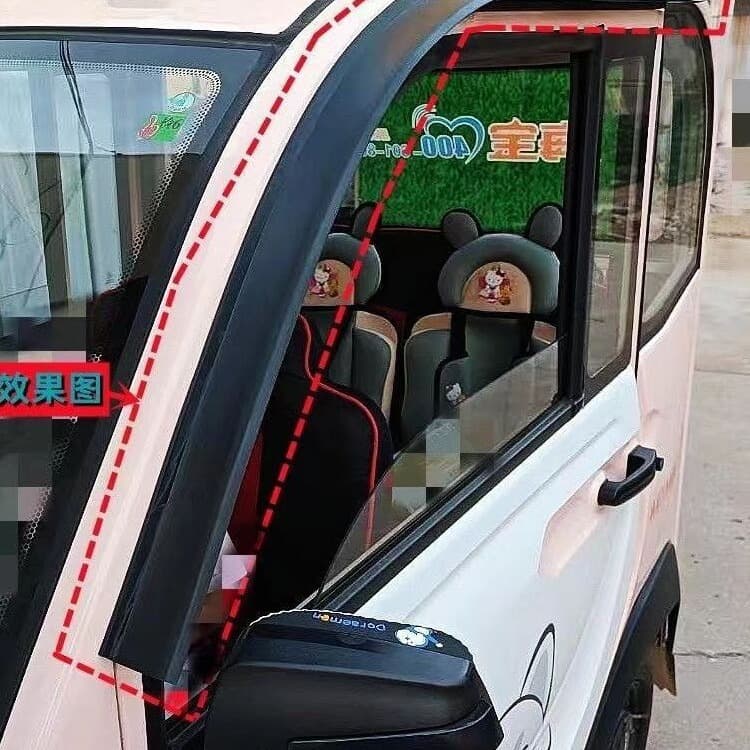 Universal Rain Guard Strip for Electric Four-Wheel Scooter, Rain Shield for Windows and Doors, Extra Wide