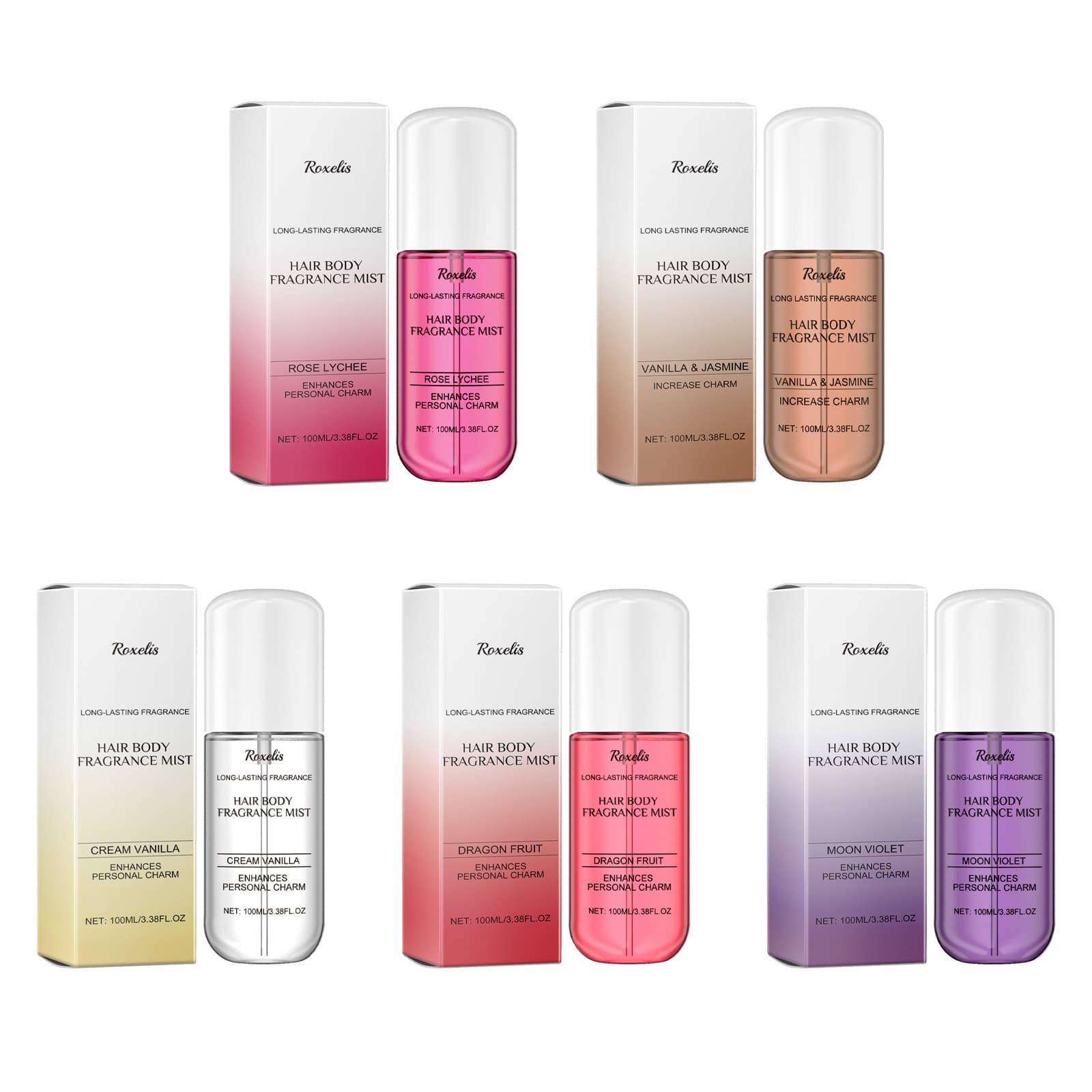 Fragrance Mist Series - Natural Long-Lasting Scent, Elegant and Fresh, Portable Niche Perfume for Daily Use and Dates