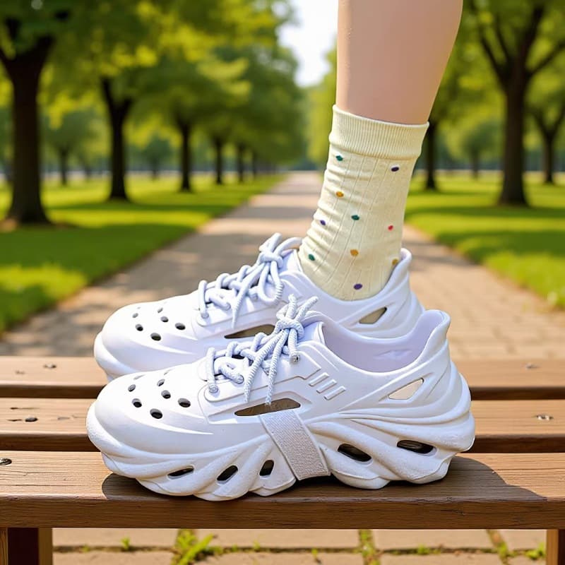 Women's summer sandals, non-slip, sports, hollow-out, perforated, thick-soled, feel-good, suitable for rafting, beach, and driving. Men's slippers.
