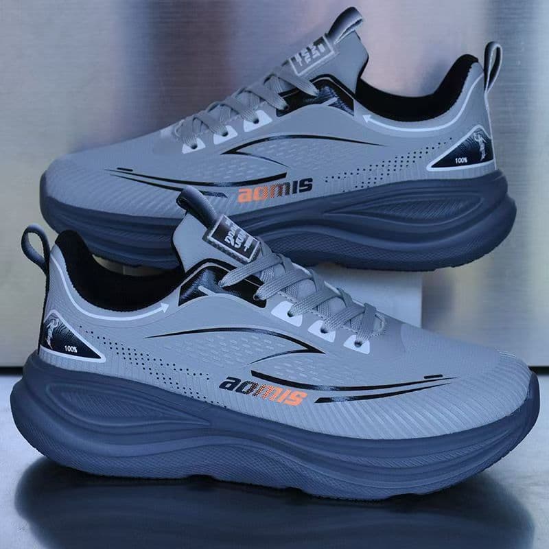 Ultra-Lightweight Sports Shoes for Autumn, Men's Cushioning Rebound Waterproof Running Shoes, Anti-Slip Wear-Resistant Soft Sole Odor-Resistant Trendy Shoes