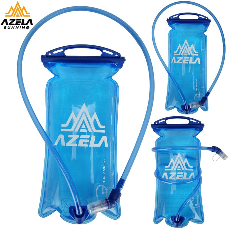 Foldable water bottle for running, outdoor use, portable PEVA hydration bag for cycling, hiking, and trekking