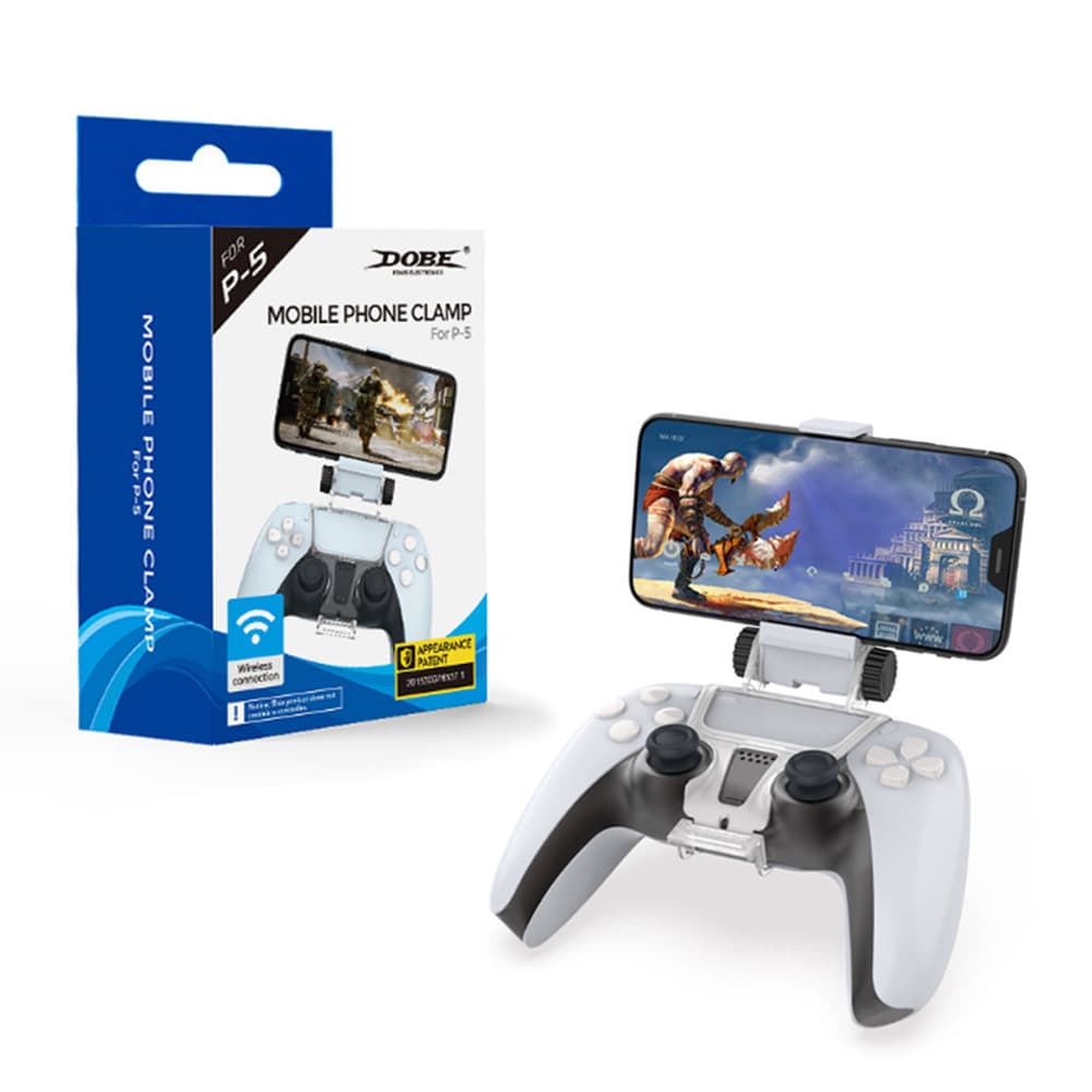 PS5 Game Controller Phone Mount PS5 Handle Adjustable Phone Clip PS5 Accessory TP5-0527B