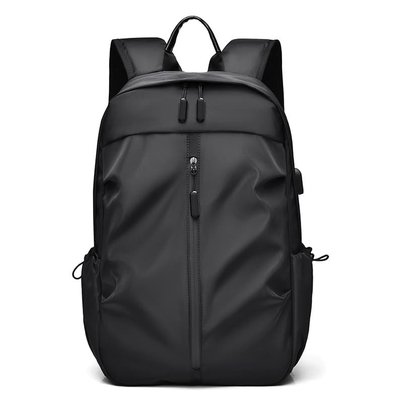 Large capacity men's backpack, 2025, simple, casual, stylish business laptop bag, trendy outdoor travel backpack.