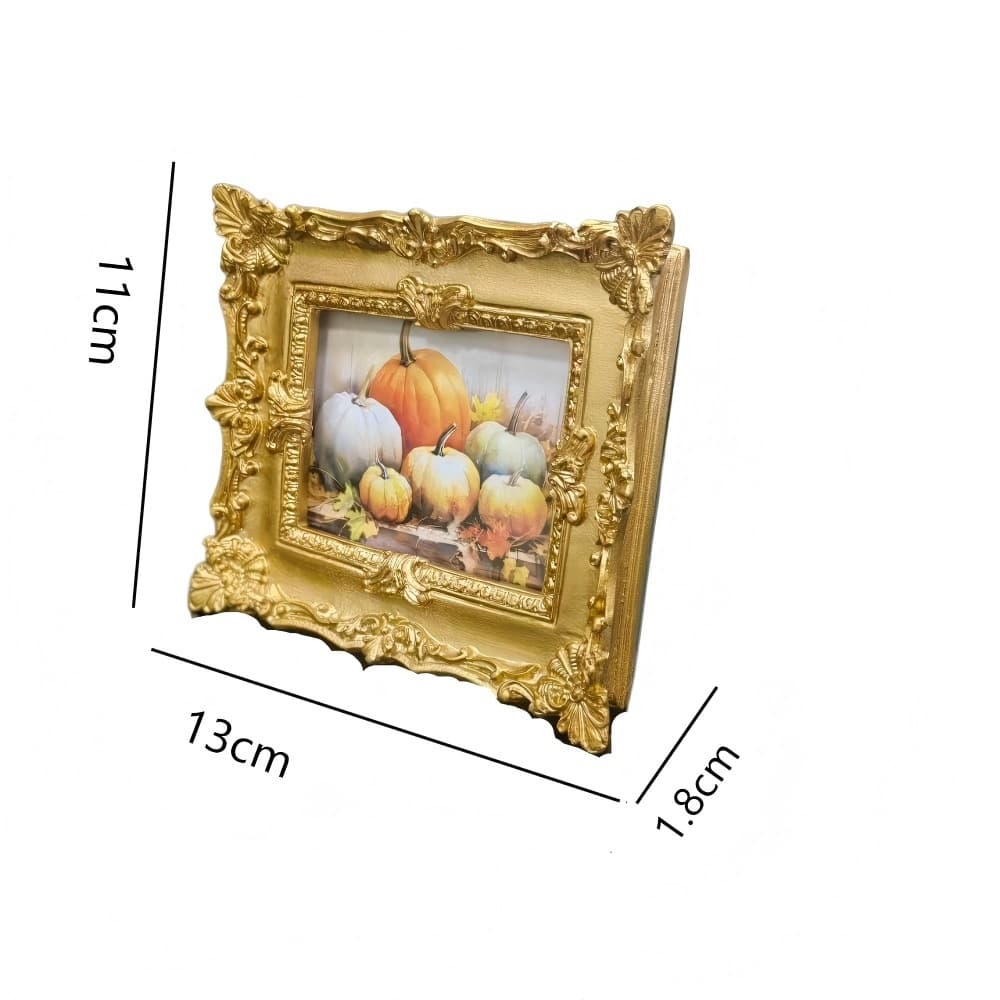 European-Style Bow Resin Photo Frame, Square and Round Custom Wholesale, Creative Tabletop Display, Vintage European Wedding Style