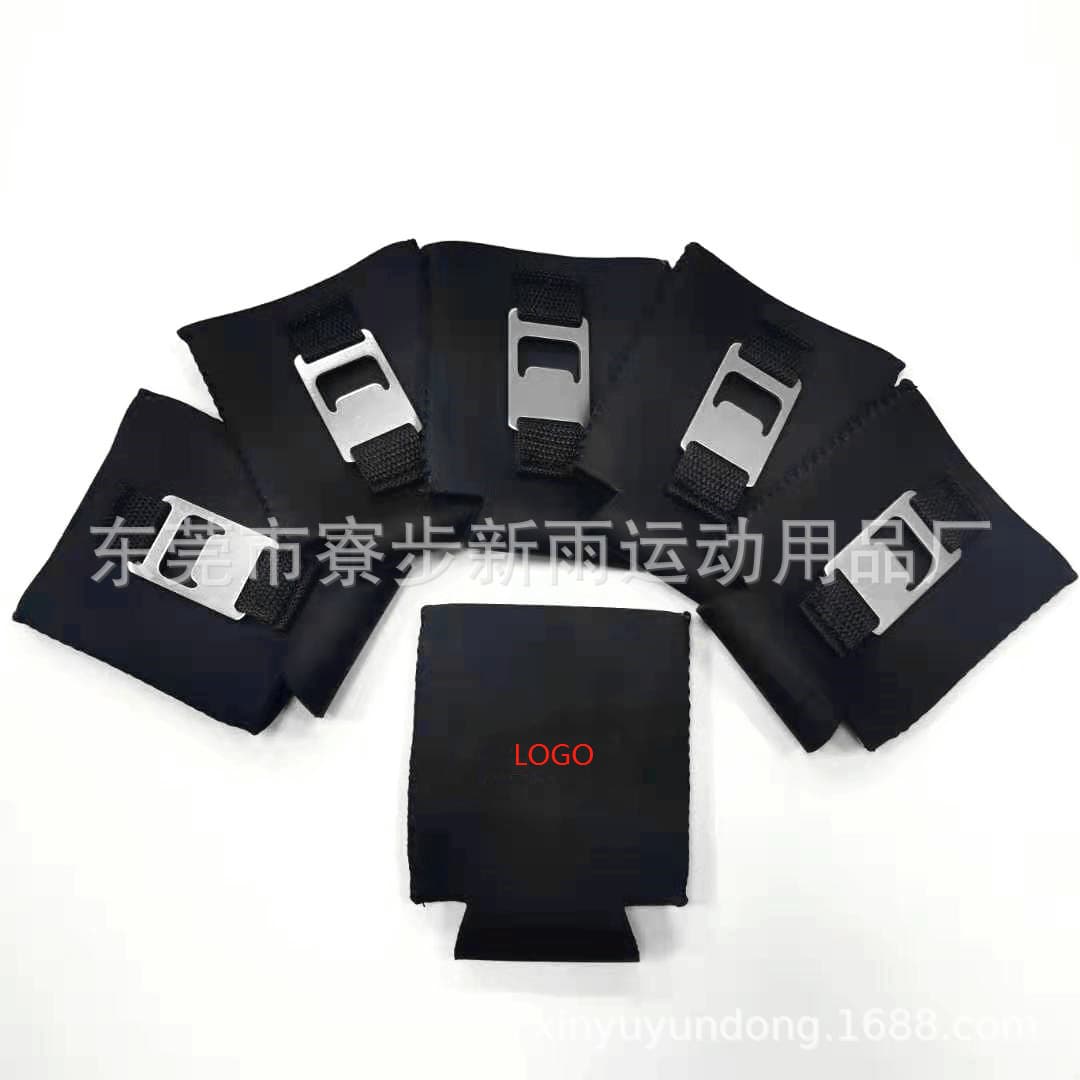 Source Manufacturer NEOPRENE Coke Set Bottle Opener Zipper Beer Bottle Cover Stainless Steel Bottle Opener Cup Cover