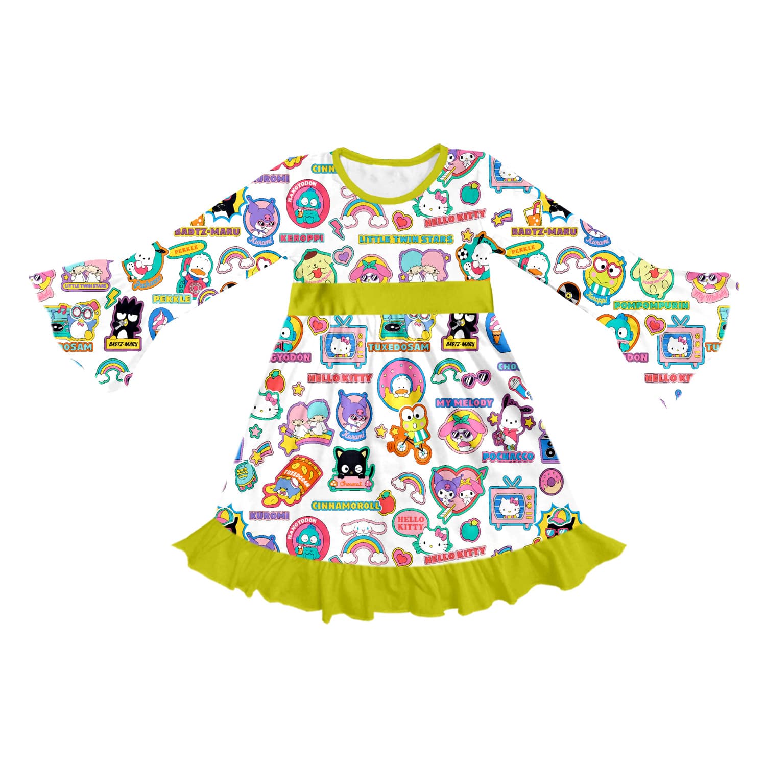 High-quality Foreign Trade Children's Wear, Printed Cute Creative Custom Autumn Nightgown