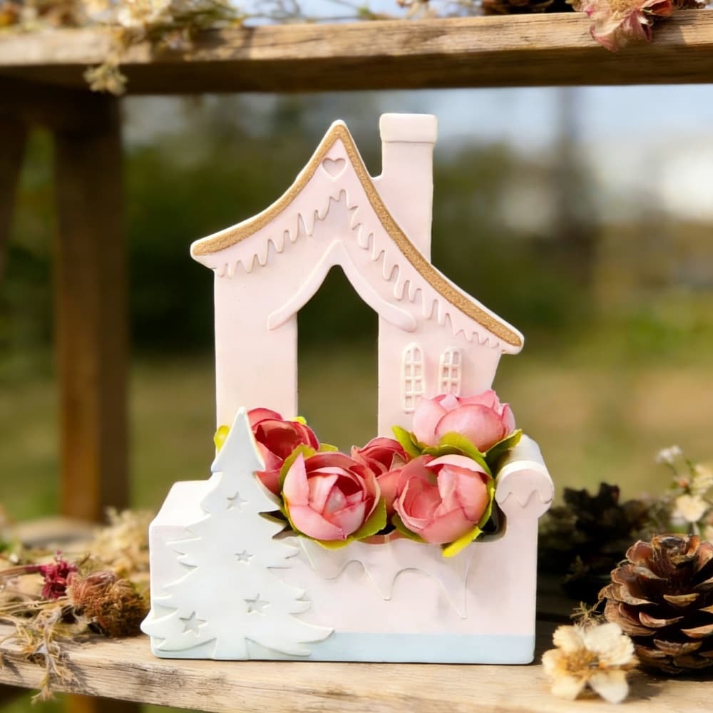 S2310+S2311 Christmas House Decoration Cement Plaster Mold DIY Silicone Mold