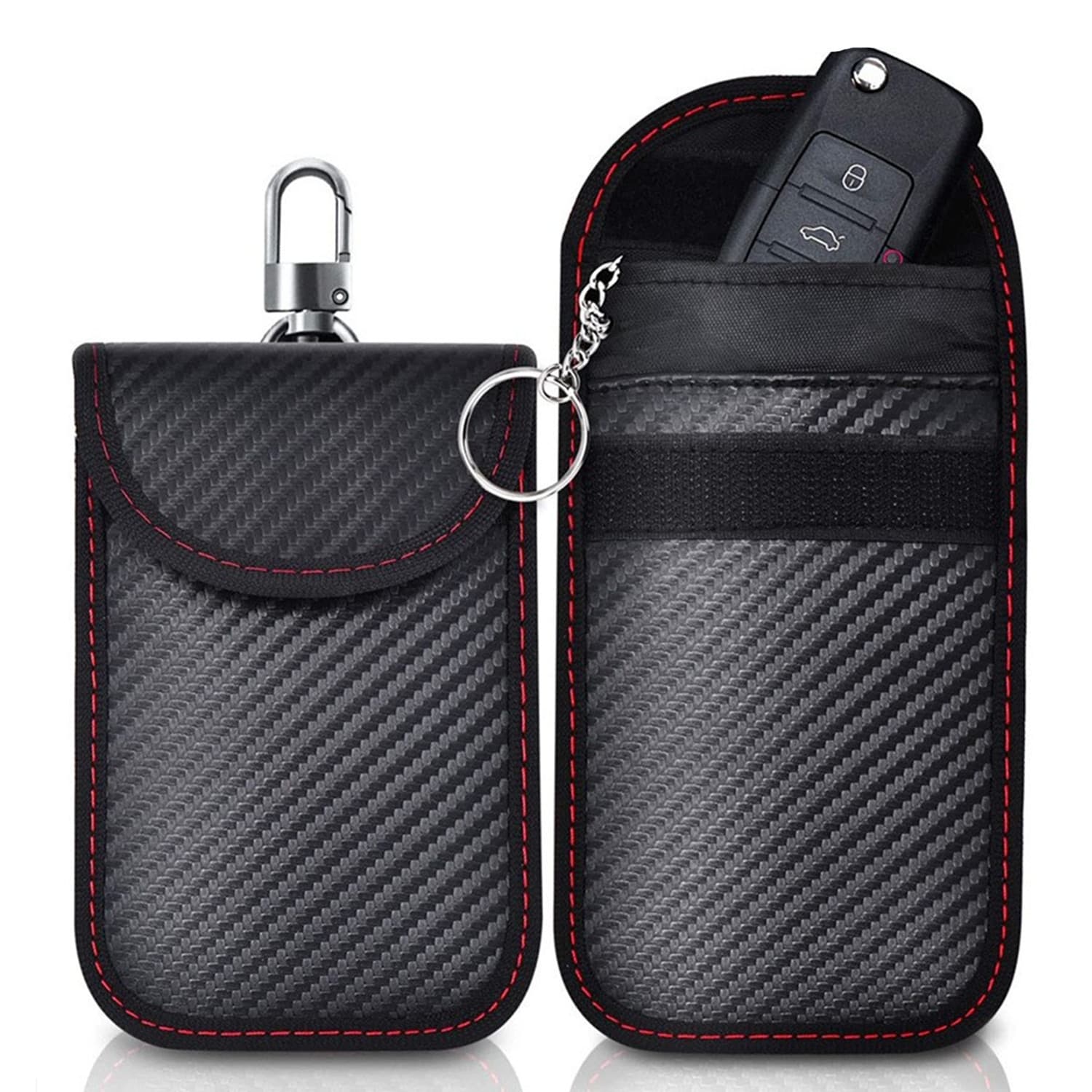 2026 New Model Carbon Fiber Car Key Protection Case for Foreign Trade, Anti-Theft, Anti-RFID Signal Scanning