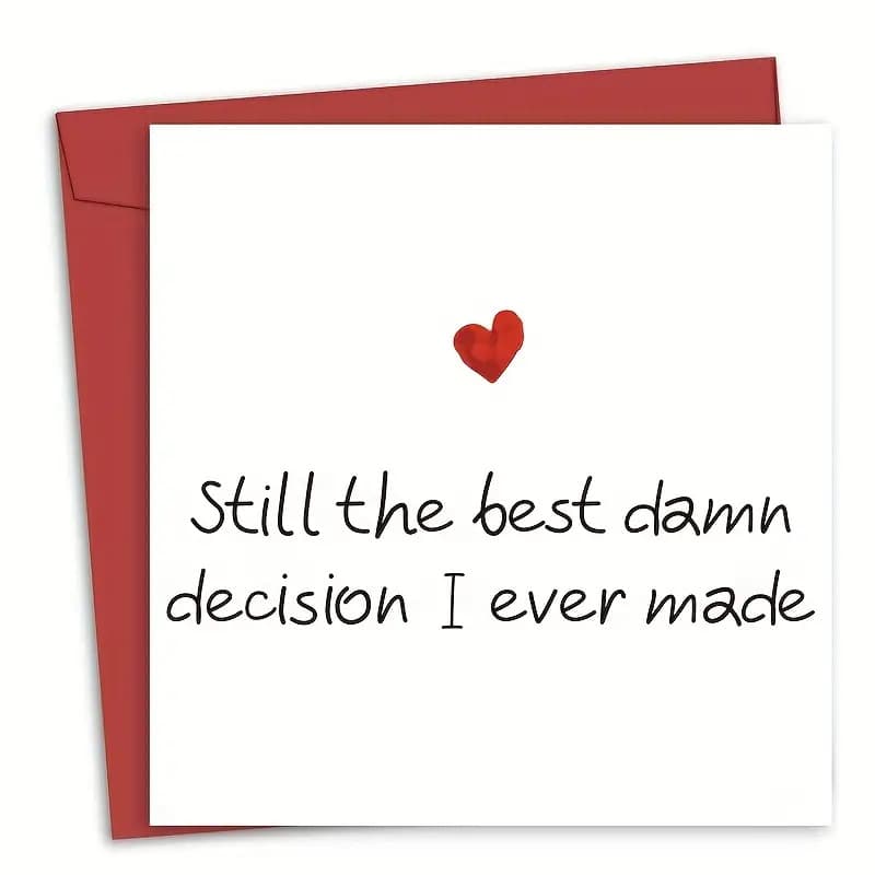 1 Romantic Anniversary Card, Birthday Card for Girlfriend, Boyfriend, Wife, Husband, Custom