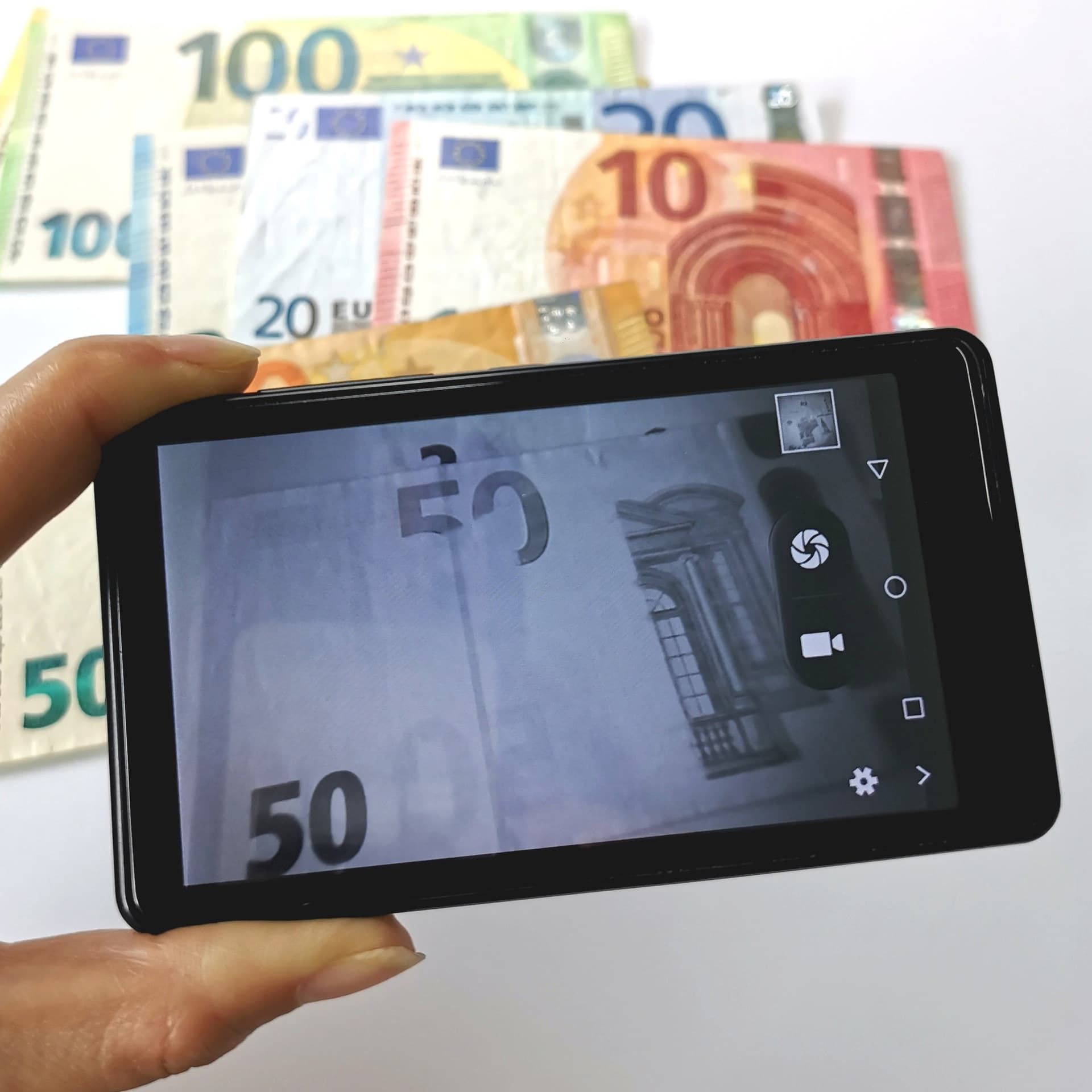 Infrared imaging multi-currency money detector compact mini document authentication instrument touch screen V300