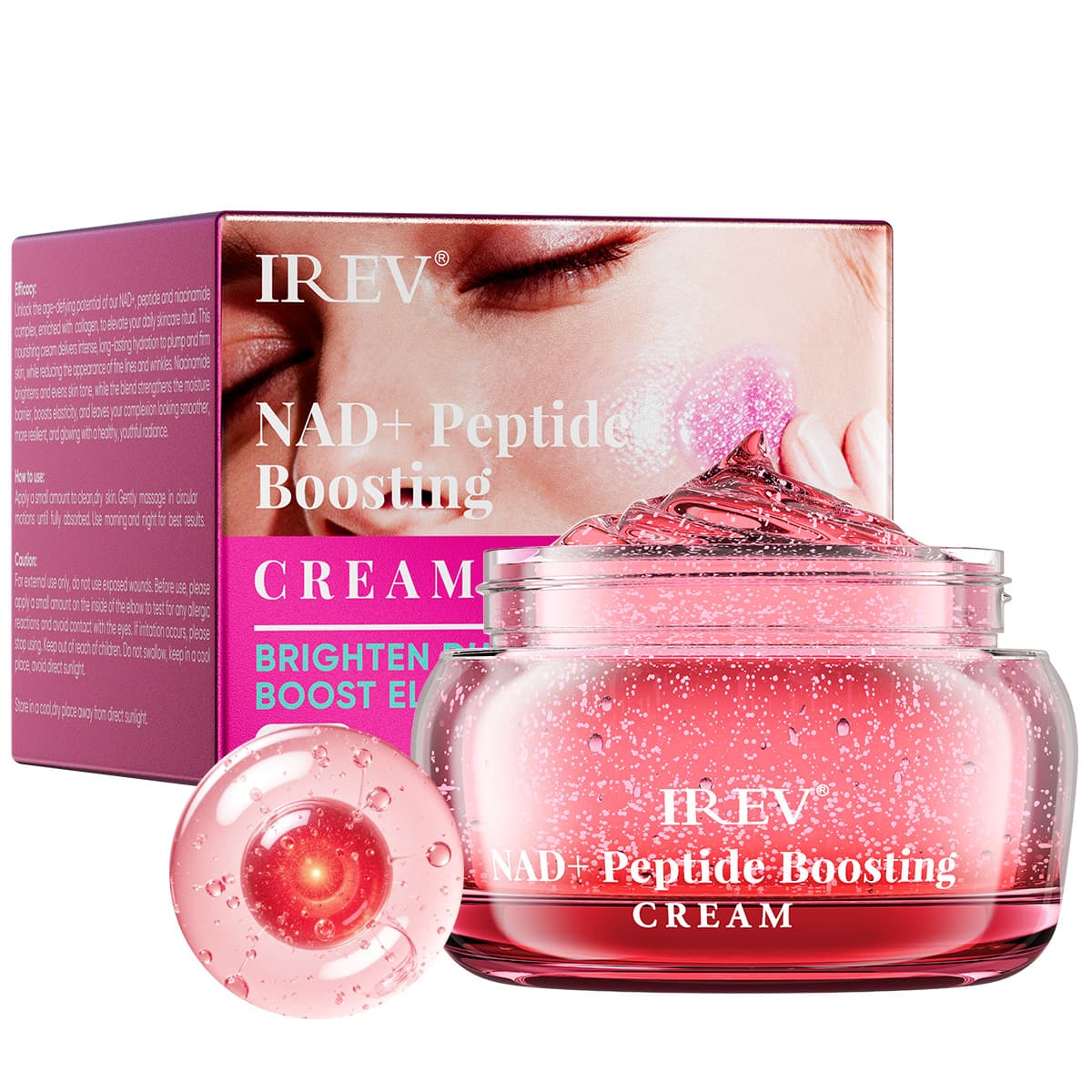 NAD Peptide Boosting Nicotinamide Polypeptide Face Cream Revitalizing Care Skin Tone Improvement Lifting and Firming Cream