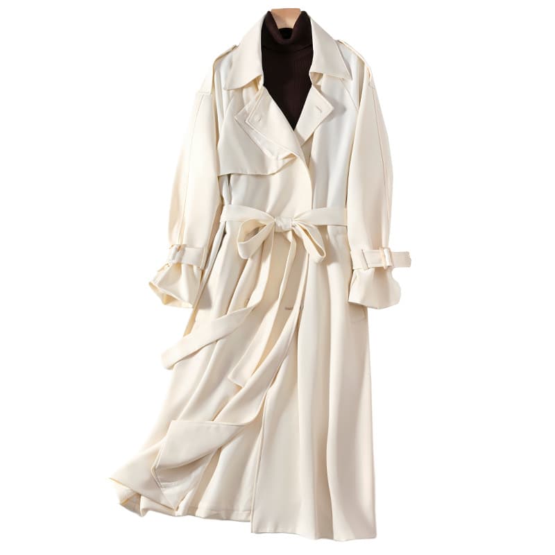 120-320 lbs Plus Size Women's Japanese High-End Trench Coat 2026 Autumn/Winter Fashionable Outerwear for Curvy Women