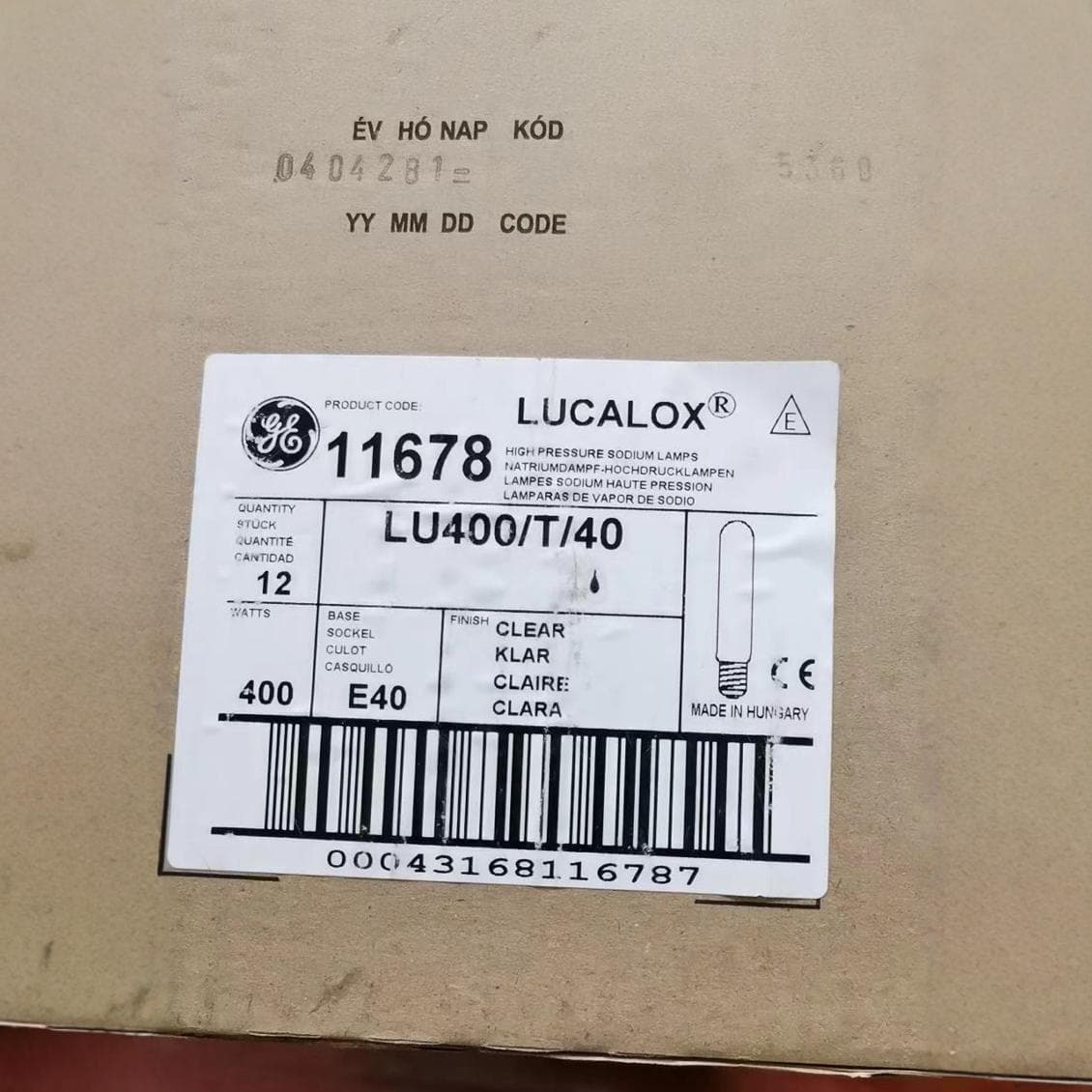 Fully Imported 400W 1000W American GE Sodium Lamp