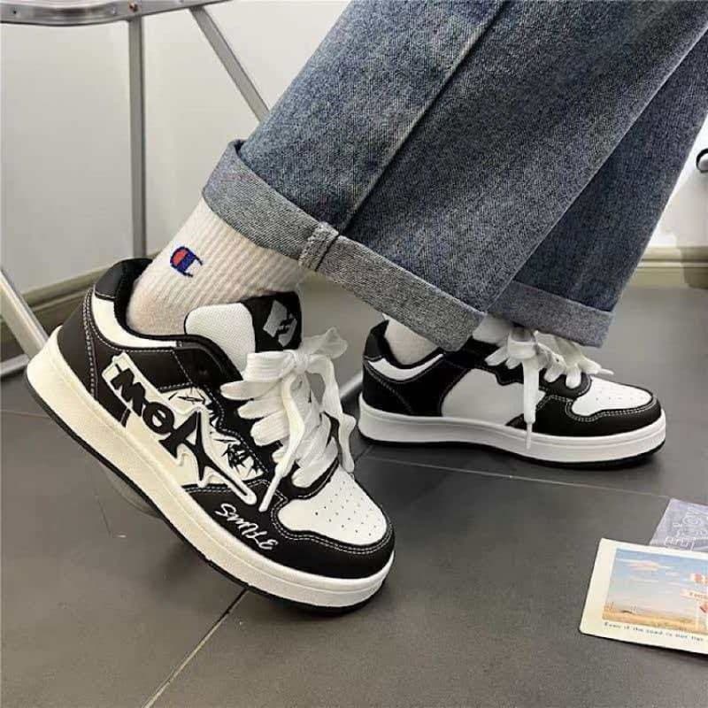New men's sneakers for women 2026 cross-border new lightning pattern casual shoes versatile breathable non-slip low-top shoes