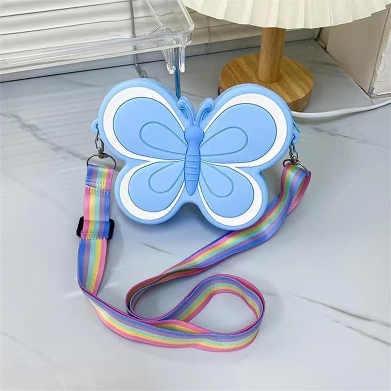 Cartoon children's bag silicone coin purse fashionable girl casual crossbody bag internet celebrity baby summer new crossbody bag