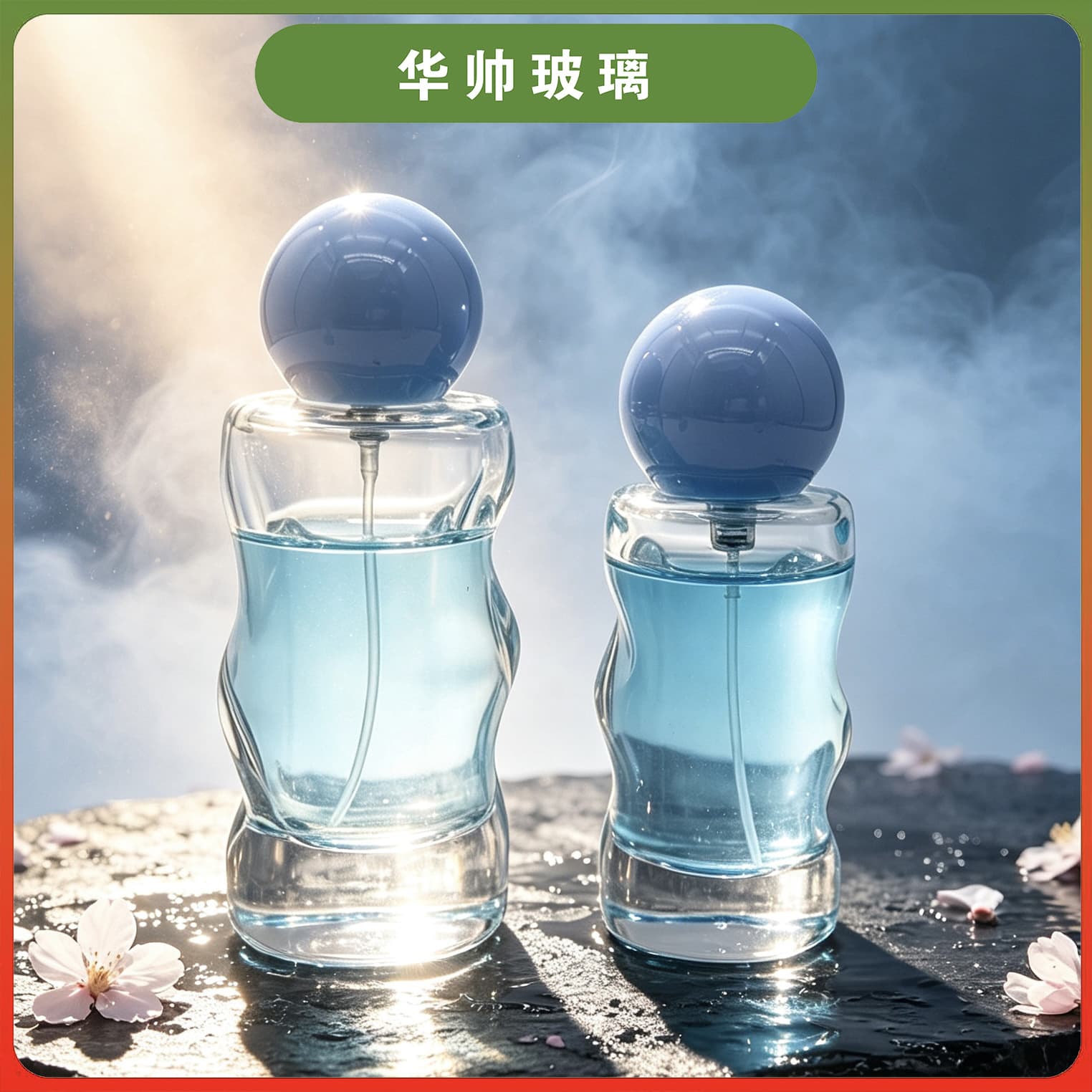 [Ready stock] 30ML50ML special-shaped perfume bottle wavy pattern perfume bottle spray bottlePerfume bottle