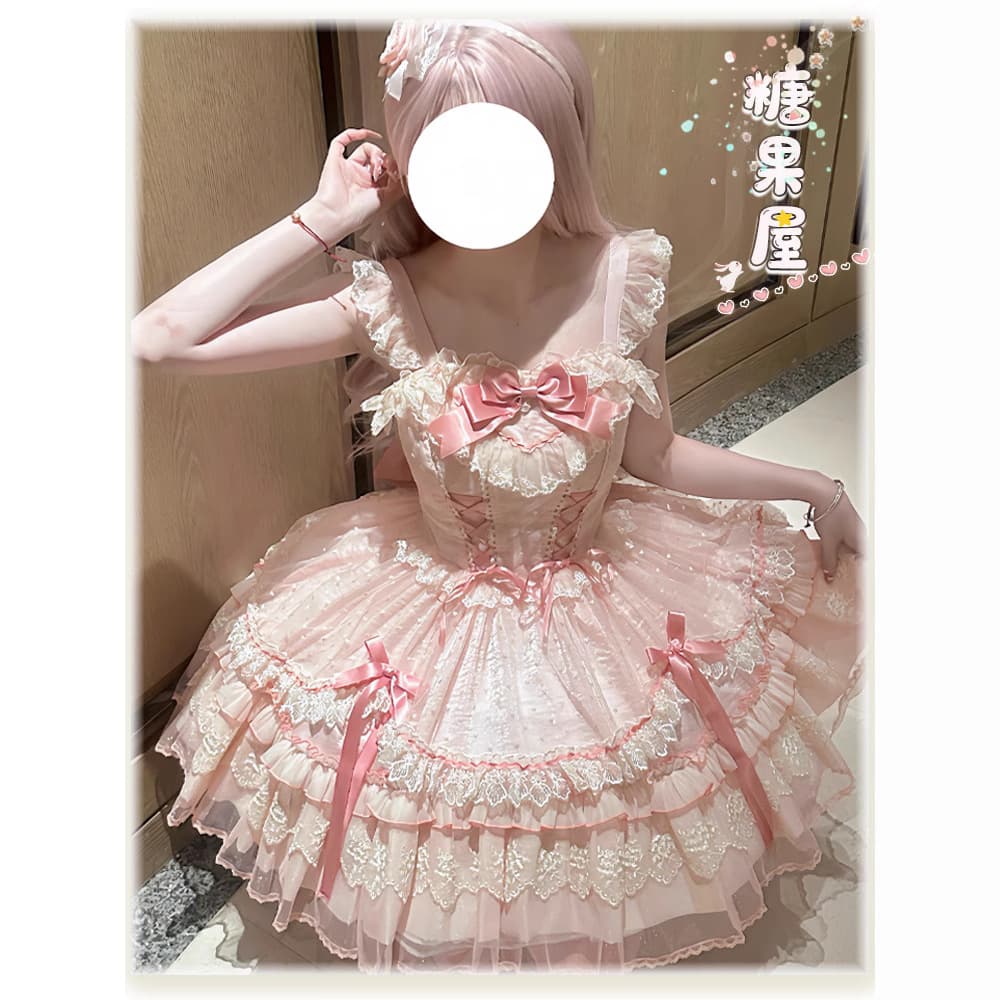 【Candy House JSK Collection】Zhijinyuan lolita Original Lolita Dress French Ballet Style