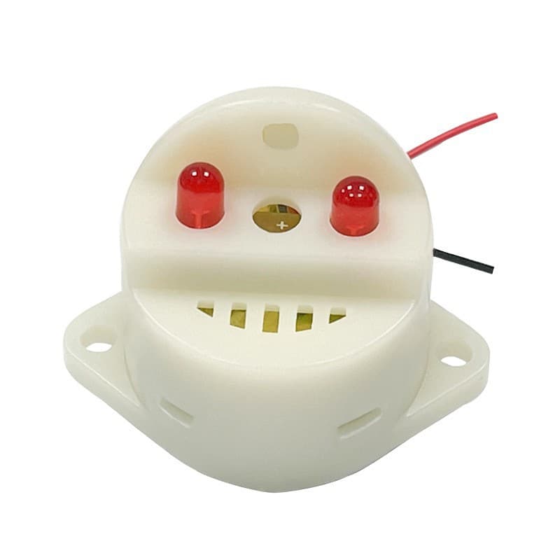 Buzzer DC24V Voltage Alarm DC6V Wide Range Sounder LZQ-2737C Beeping Flashing Audible Visual Alarm