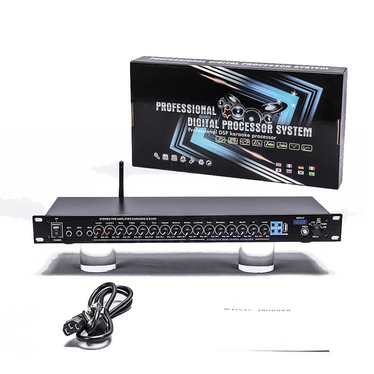 Analog Effects Processor Professional Karaoke Stage Performance Conference Reverb Preamp PRE-777USB
