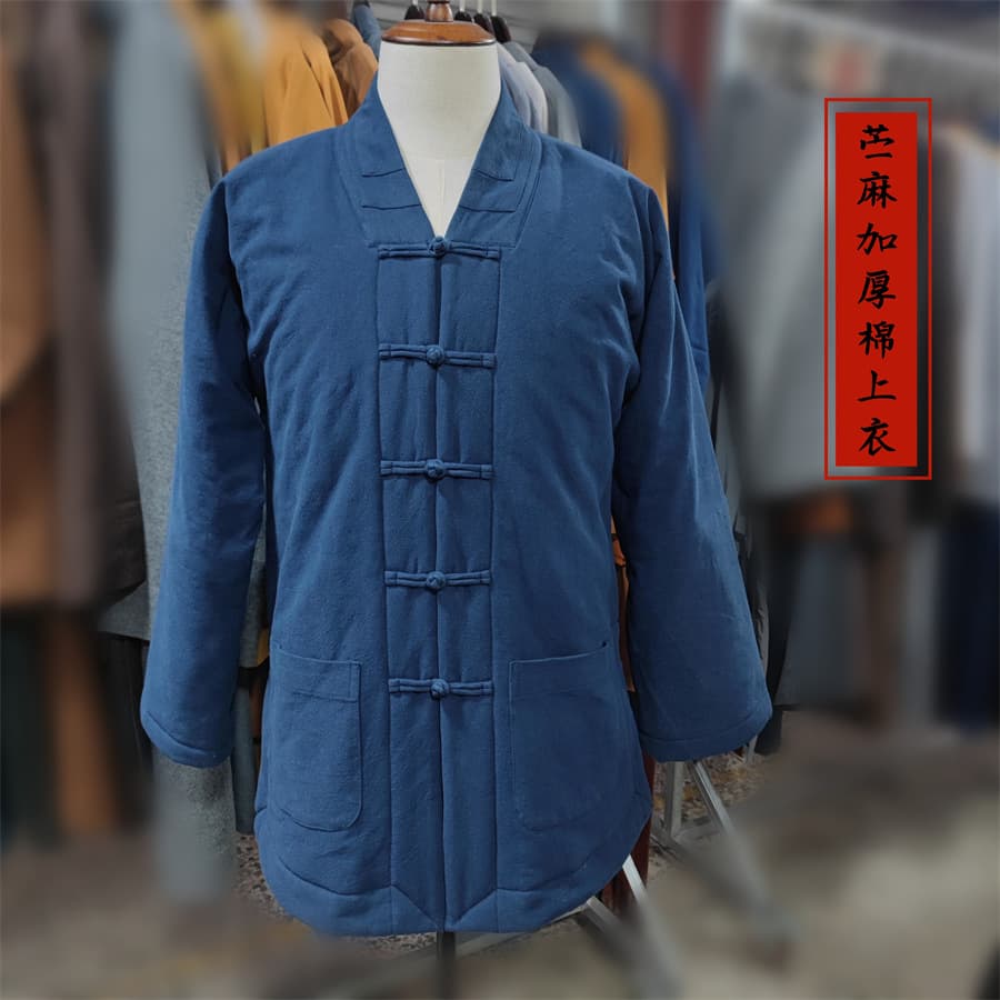 Factory direct supply of Taoist clothing for winter, warm men and women, thickened Taoist robes, cotton clothes, cotton-padded jackets, tops