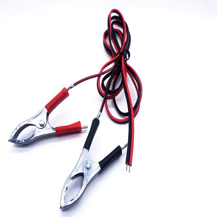 1.5m 2*0.5 sq. mm Red Black Wire Copper-Clad Aluminum with Large Clips Alligator Clips Battery Power Connection Cable