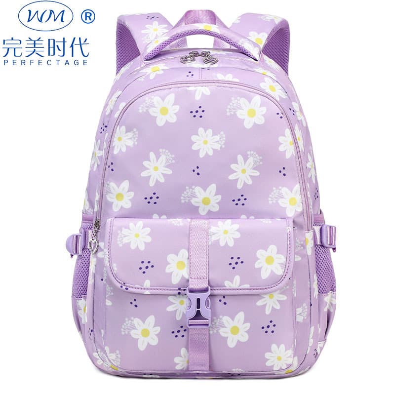 New Korean-Style Middle School Student Backpack for Girls, Large Capacity Casual Waterproof Double-Shoulder Bag, Cross-Border Wholesale for Elementary Students