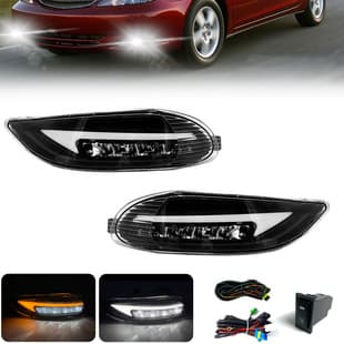For Toyota Corolla Daytime Running Light with Yellow Turn Signal 2003 2004 LED Fog Light Factory Direct