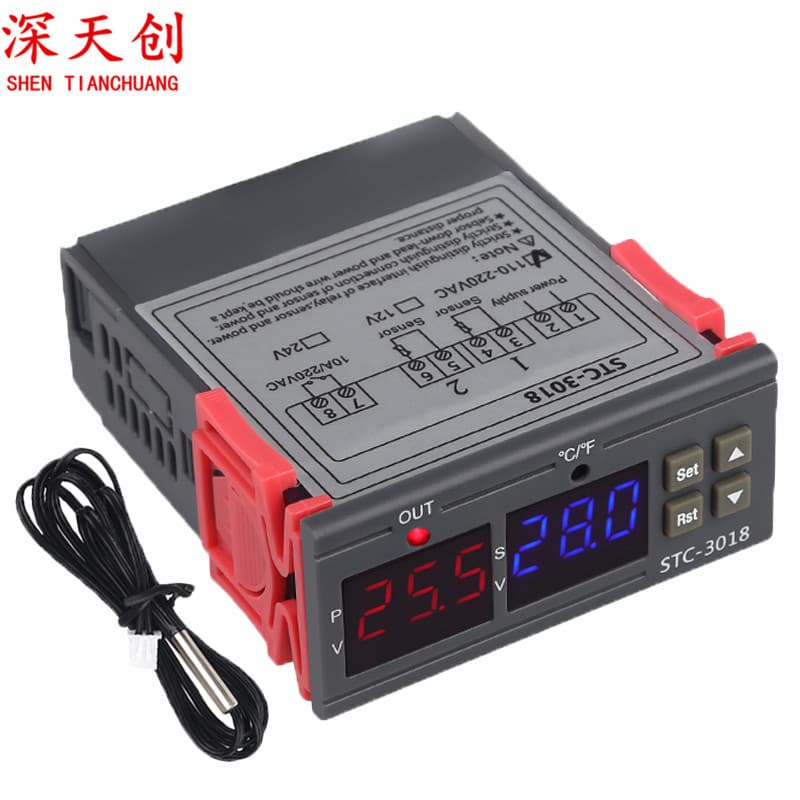 STC-3018 High Precision Temperature Controller Digital Thermostat Temperature Control Switch Mini Temperature Control Board