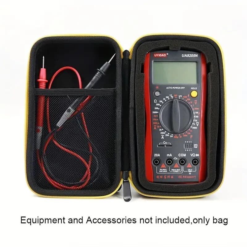 Fluke Universal Shockproof Storage Bag F117C F17B F115C Tool Organizer EVA Material Black Color Compact Size for Electronic Components