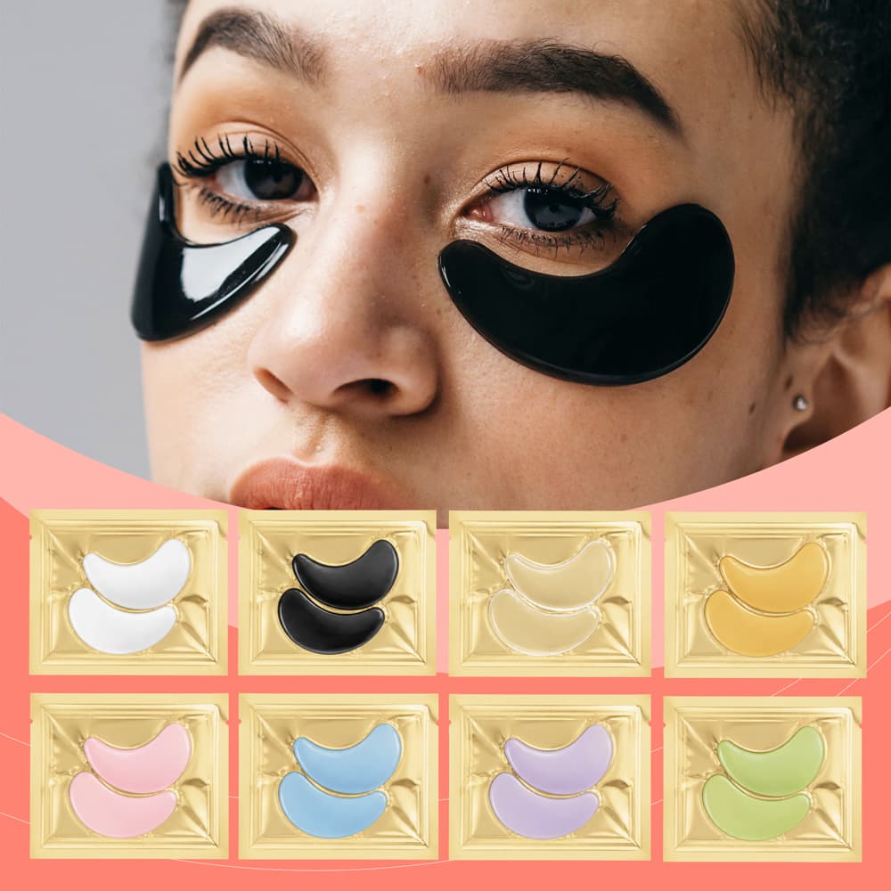 White-to-Transparent Eye Mask BIO-COLLAGEN Eye Bag Mask Face Mask Bio-Hydrolyzed Collagen Eye Mask