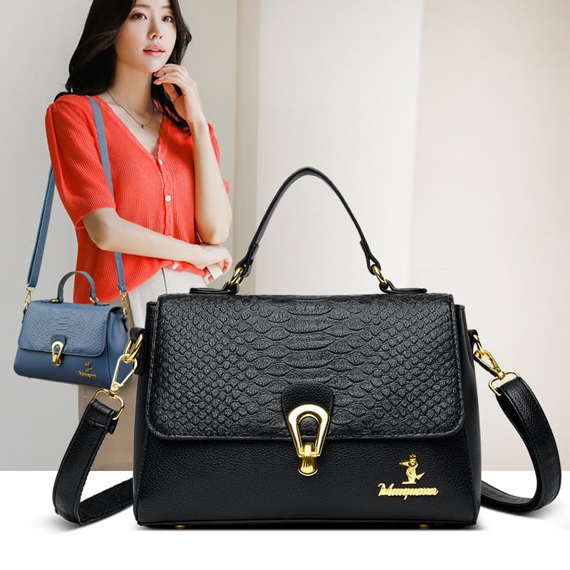 Women's bag middle-aged lady crossbody bag soft leather 2026 fashion new mother's shoulder crossbody small square bag pu
