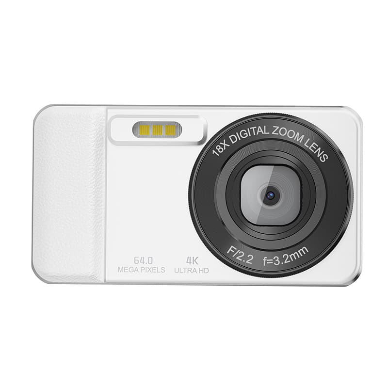 A60 Metal Shell Digital Camera for Photography, Ultra HD CCD Student Camera with External Memory Card and Video Recording