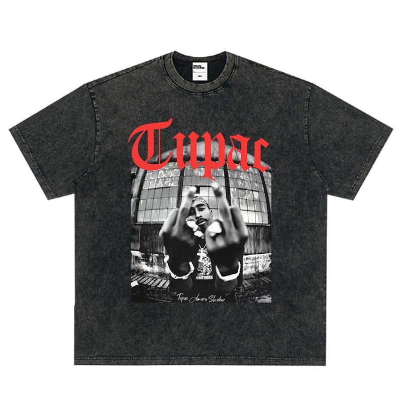 Rapper Tupac 2pac Graphic T Shirt Men Women Fashion Hip Hop