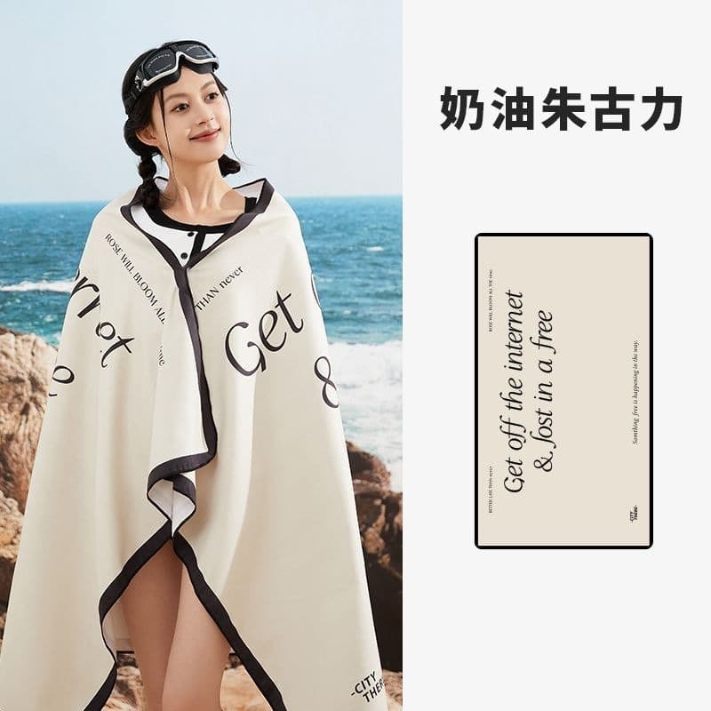 Quick-Dry Absorbent Large Portable Beach Towel for Adults, Swimming, Sports, Summer, Seaside
