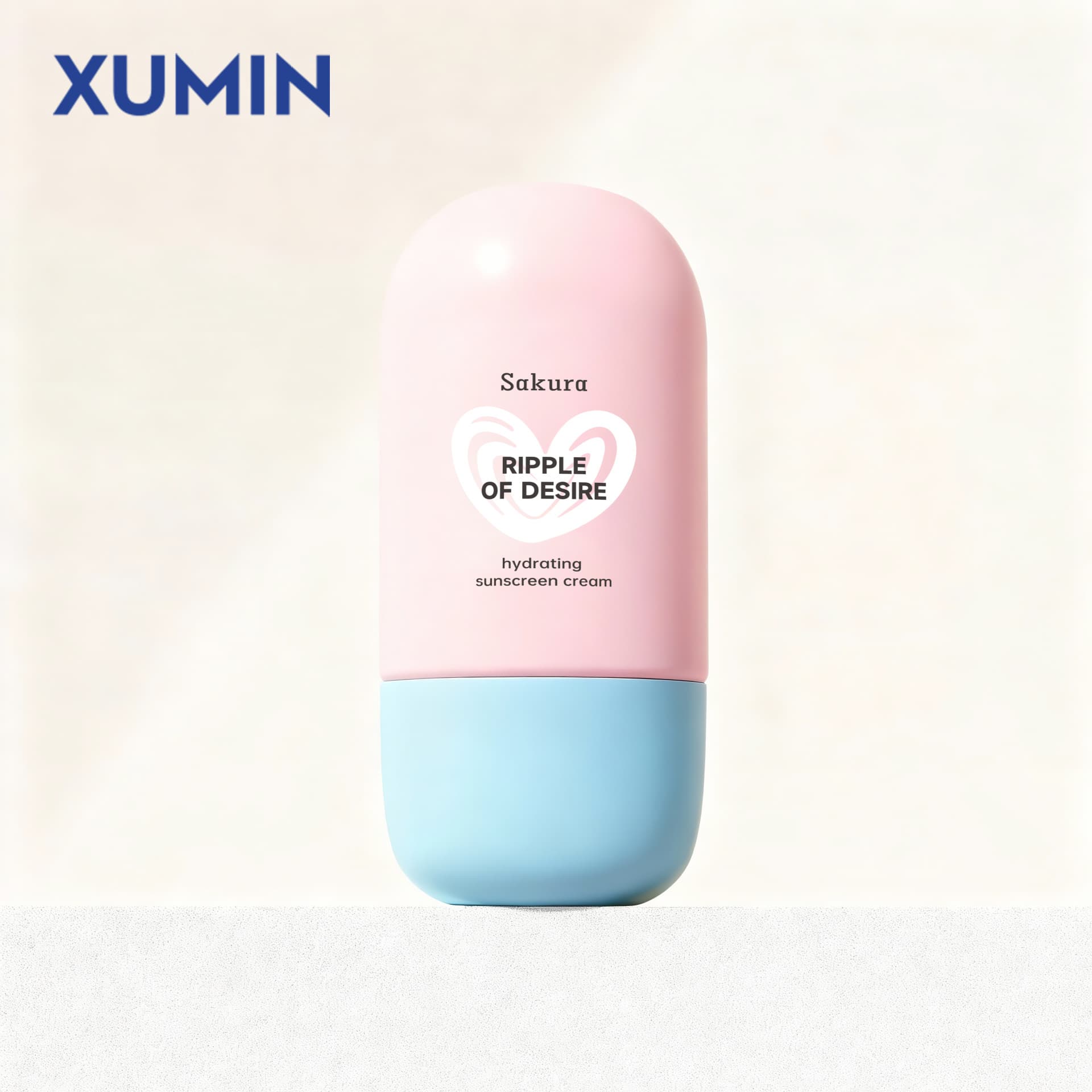 Xumin In Stock 40ML Lanyard Sunscreen Bottle Squeeze Bottle PE Facial Cleanser Soft Tube Hand Cream Bottle Isolation Cream Bottle