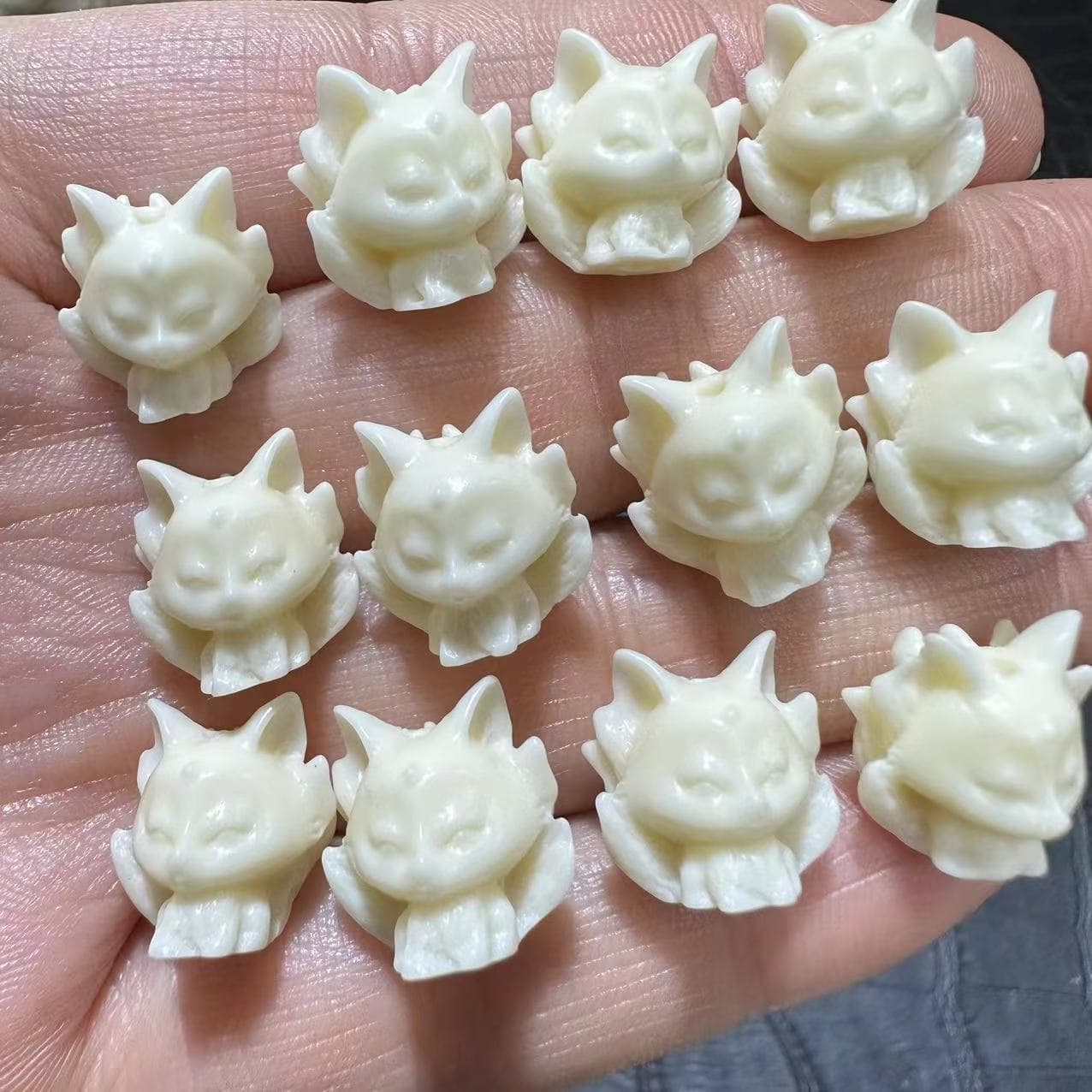 Ivory fruit carving with beads, DIY Bodhi fruit bracelet, super cute and adorable accessory for men and women.