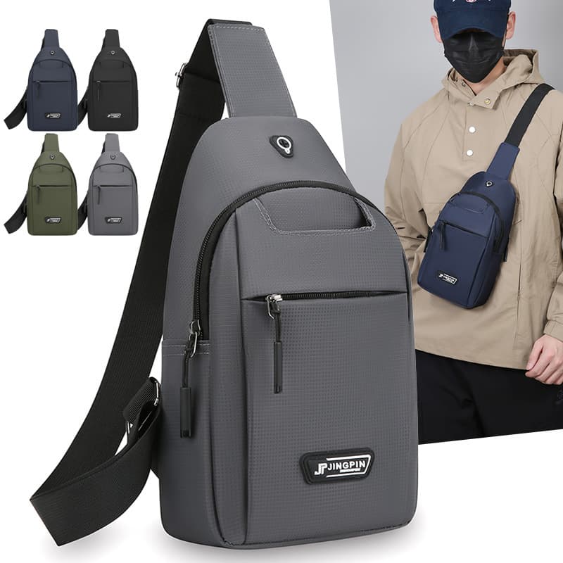 New Trendy Fashion Chest Bag for Men, Sports Versatile Casual Crossbody Bag, Outdoor Travel Large Capacity Portable Sling Bag