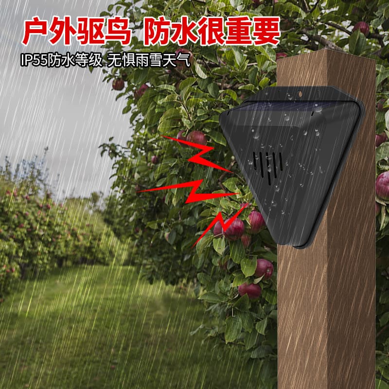 Solar Bird Repeller for Outdoor, Home Balcony, Farm, Orchard, and Garden Use - Effective Bird Scaring Device