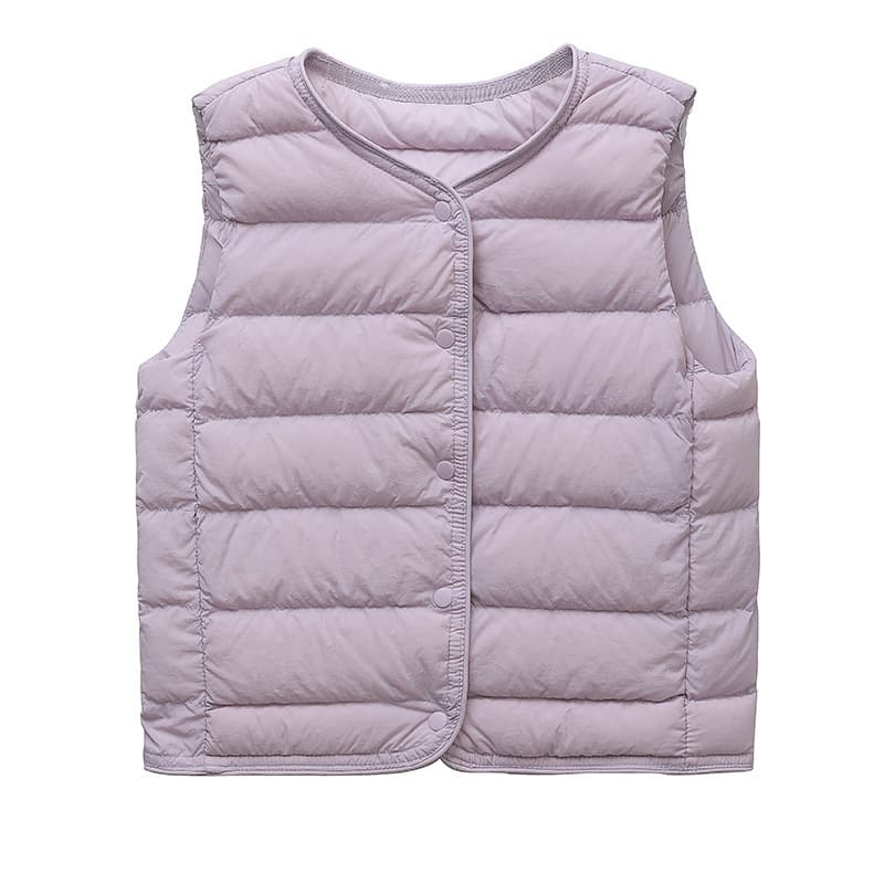 2023 New Children's Down Vest Lightweight Casual Warm Vest for Boys and Girls Drop Shipping
