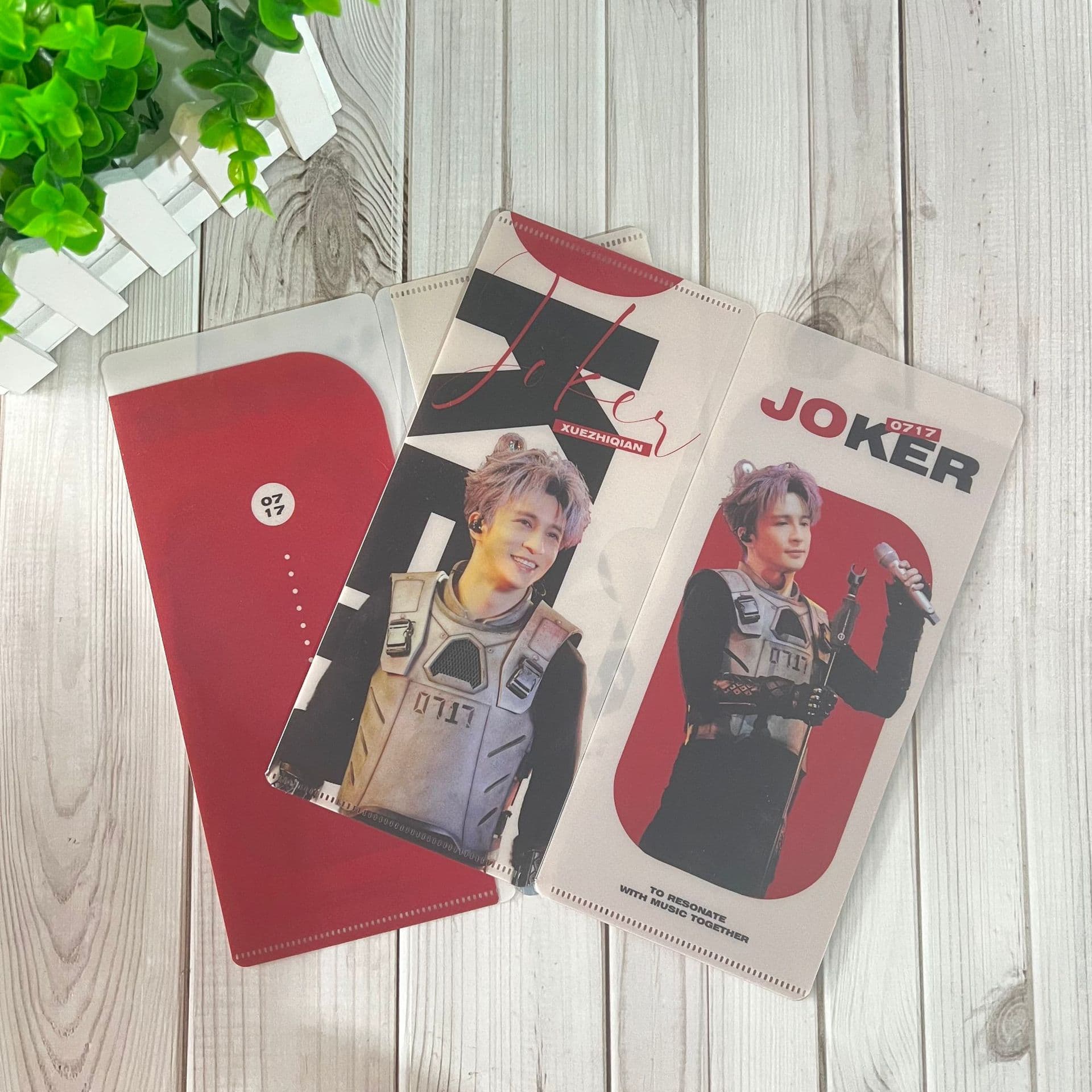 Custom Joker Xue PP Frosted Thick Ticket Holder - PVC Ticket Clip Customization, Celebrity Ticket Holder Made-to-Order