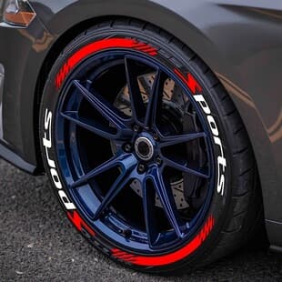 8 Tire Stickers for TEMU Amazon, Tire Modification Decals