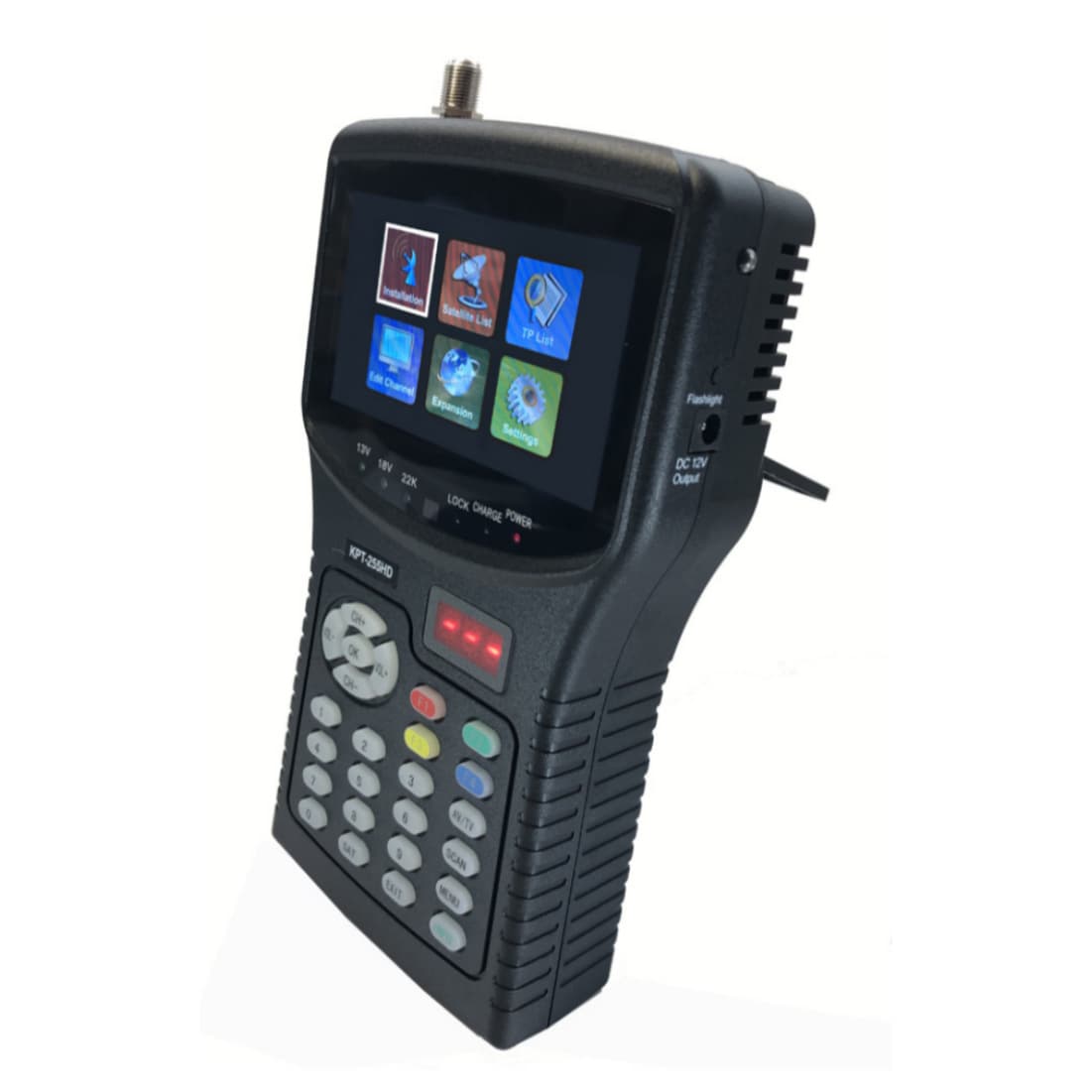 4.3 inch KPT-255HD Satellite Finder DVB-S/S2 Multifunctional Satellite Meter