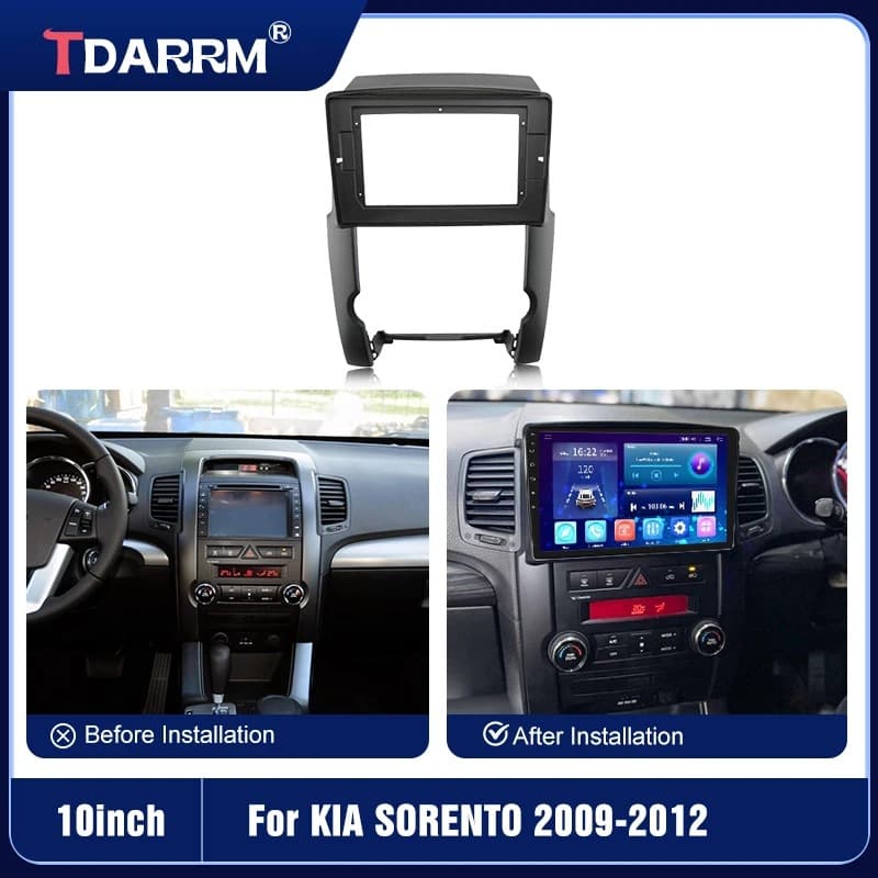 Compatible with 2009-2012 KIA Sorento Android Large Screen Navigation Frame Trim Panel