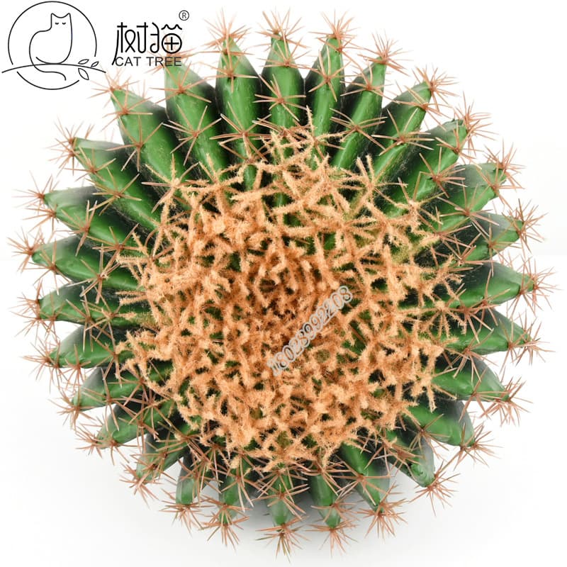 Artificial Simulation Green Plant Potted 60cm Cactus Plastic Flower Fake Cactus Plant Decoration Photography Prop Ornament