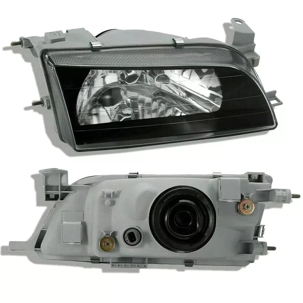 Suitable for Toyota Corolla Ae101 Corolla1999 Model Crystal Glass Black Headlight Headlamp