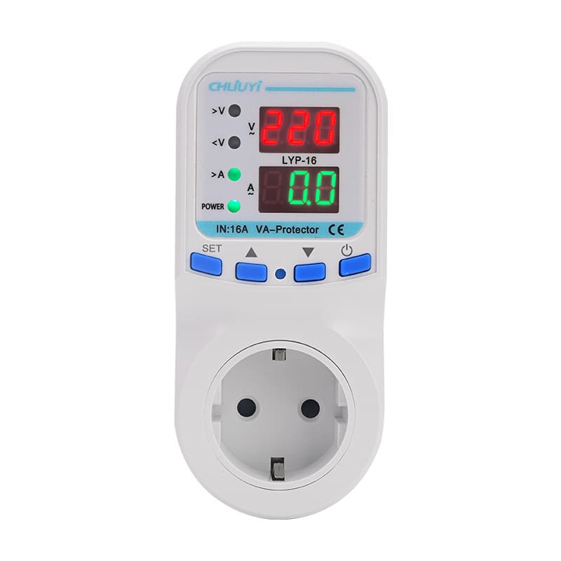 European Standard LYP-16 Metering Socket 220V: Displays current and voltage, over/under voltage protection, overcurrent and overload protection.