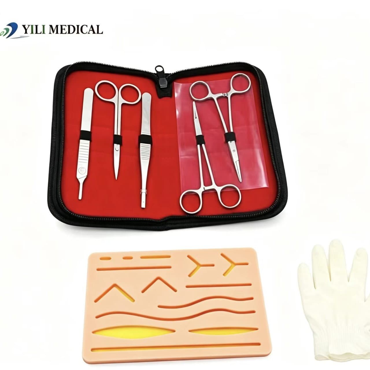 Surgical Suture Practice Kit, Silicone Skin Pad, Practice Set, Medical Student Suture Kit, Dropshipping Available