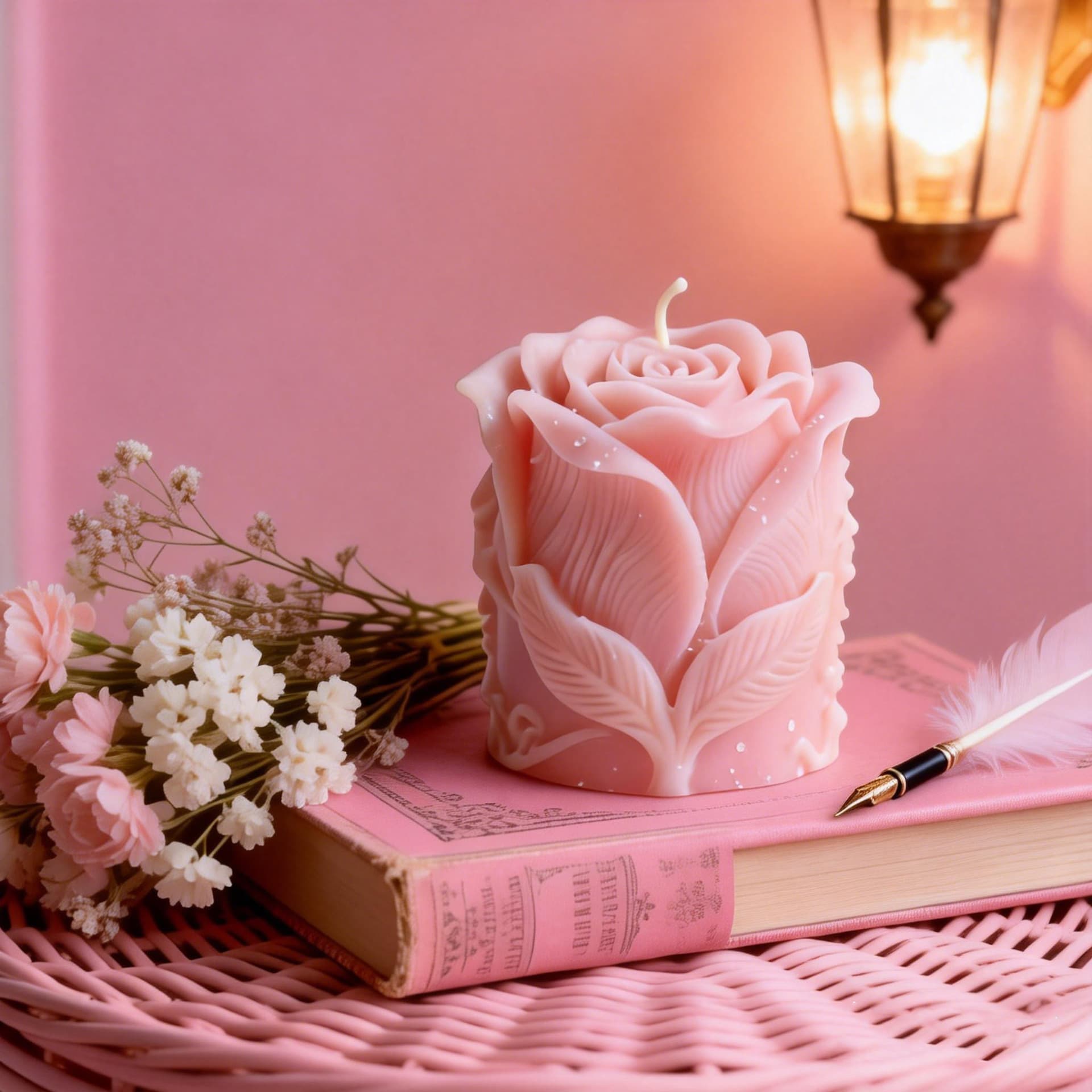 Wenxin Rose Candle Scented Candle Silicone Mold DIY Simulated Rose Mold Wholesale Valentine's Day Bud Decoration